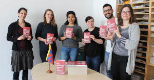 Kurz vor der Leipziger Buchmesse - Frisch aus dem Druck: FÜR FREIHEIT BEREUE ICH NICHTS kommt in unserer Geschäfststelle in Berlin an!
